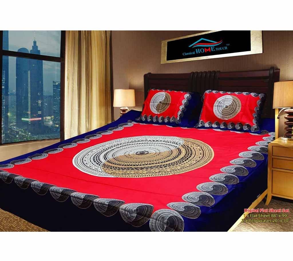 Panel Bed Sheet - Red - 36 (2) - ANJ