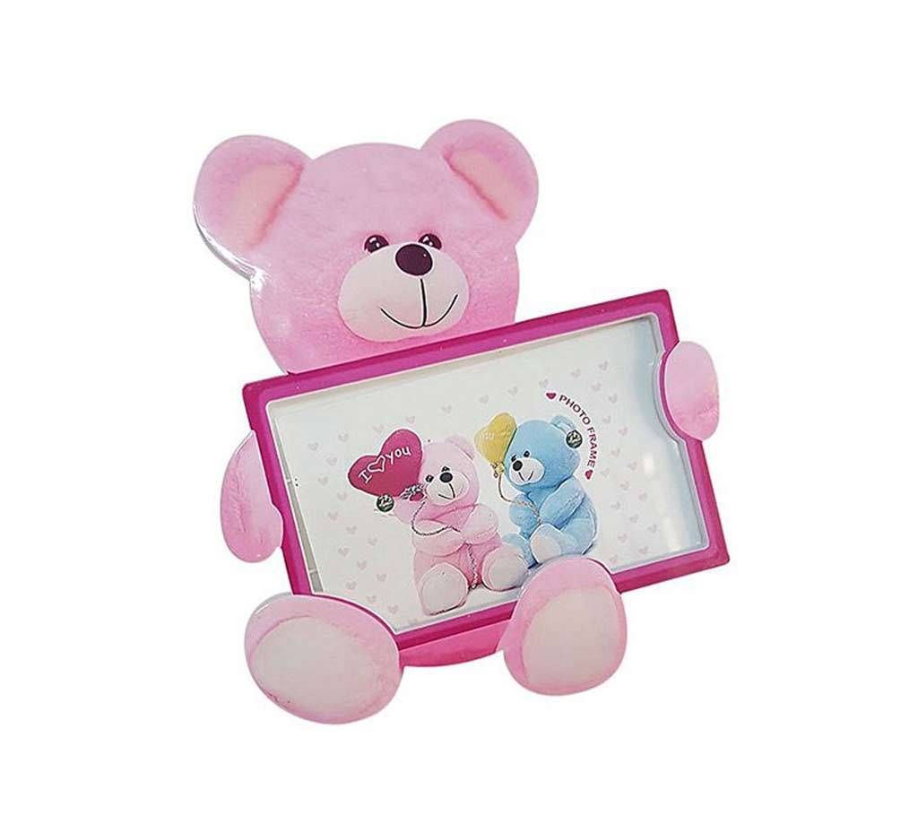 Cute Teddy Bear Photo Frame - Pink