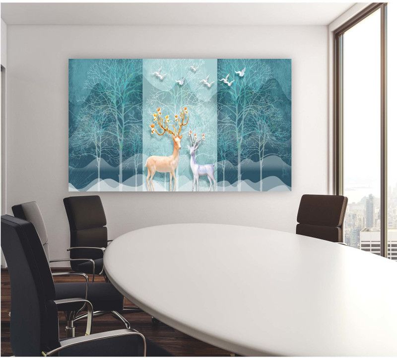 HD RAPID DESIGN Art & Paintings Multicolor Wallpaper  (91 cm x 121 cm)