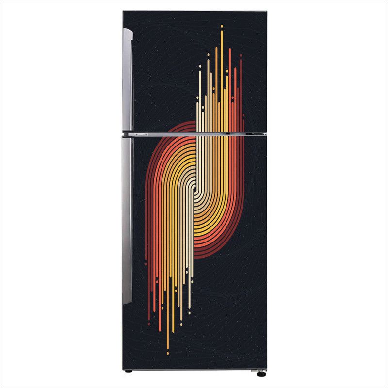 K2A Studio 60 cm abstract retro tearing with balck background Self Adhesive Sticker  (Pack of 1)