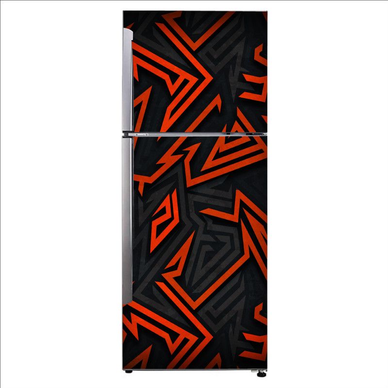 K2A Studio 60 cm abstract 3d graffiti lines Self Adhesive Sticker  (Pack of 1)