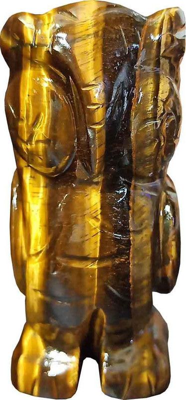 Aldmin Tiger Eye Owl 113 Gram Decorative Showpiece - 6.3 cm  (Stone, Brown)
