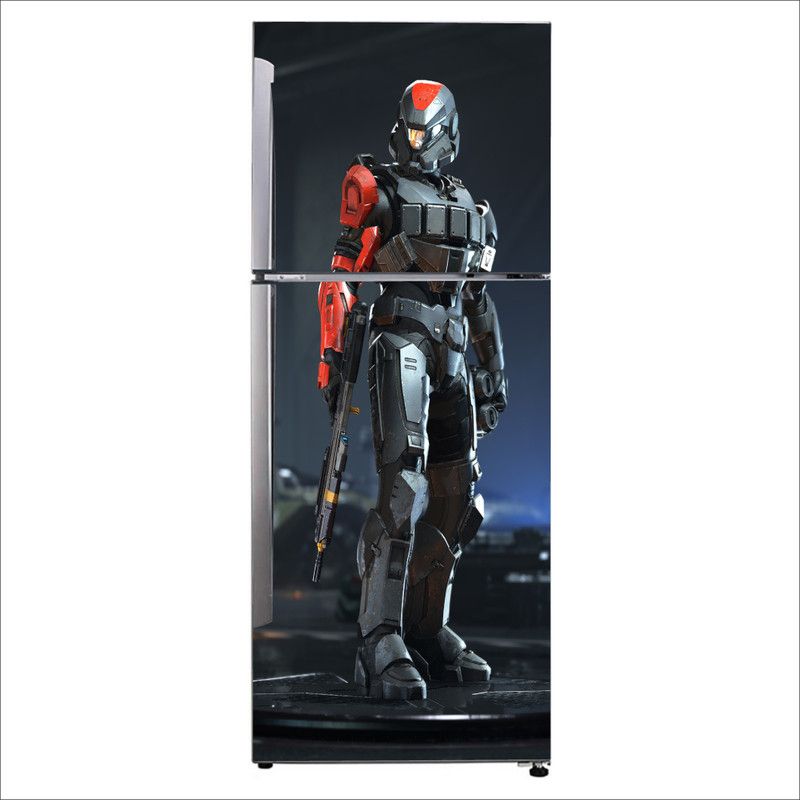 K2A Studio 60 cm halo infinite abstract design Self Adhesive Sticker  (Pack of 1)