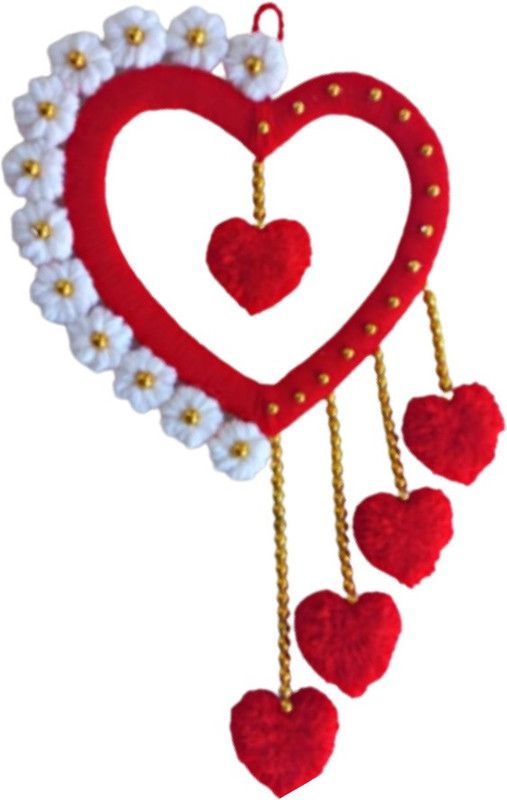 SK TRADERS Decorative Showpiece - 1 cm  (Jute, Maroon)
