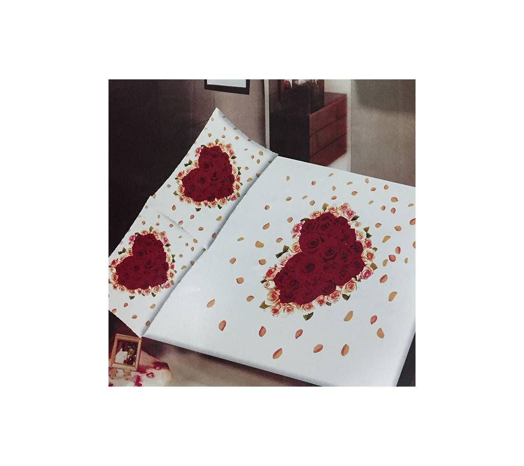 Hearts Sheets Set - 100% Cotton (Full Size)
