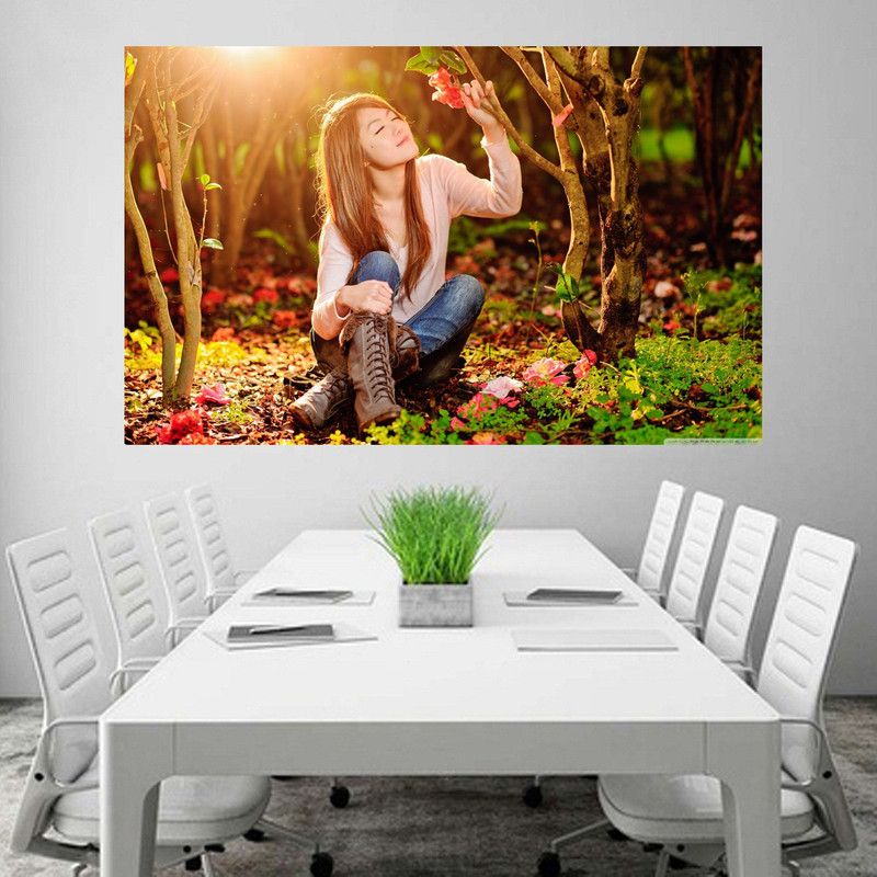 Girl Wallpaper Poster No Framed Large Painting On Canvas Wall Art Picture for Home Decoration Wall Decor Poster Paper Print  (48 inch X 24 inch)