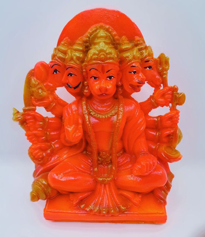 Arsh Traders Decorative Showpiece - 15 cm  (Polyresin, Orange)