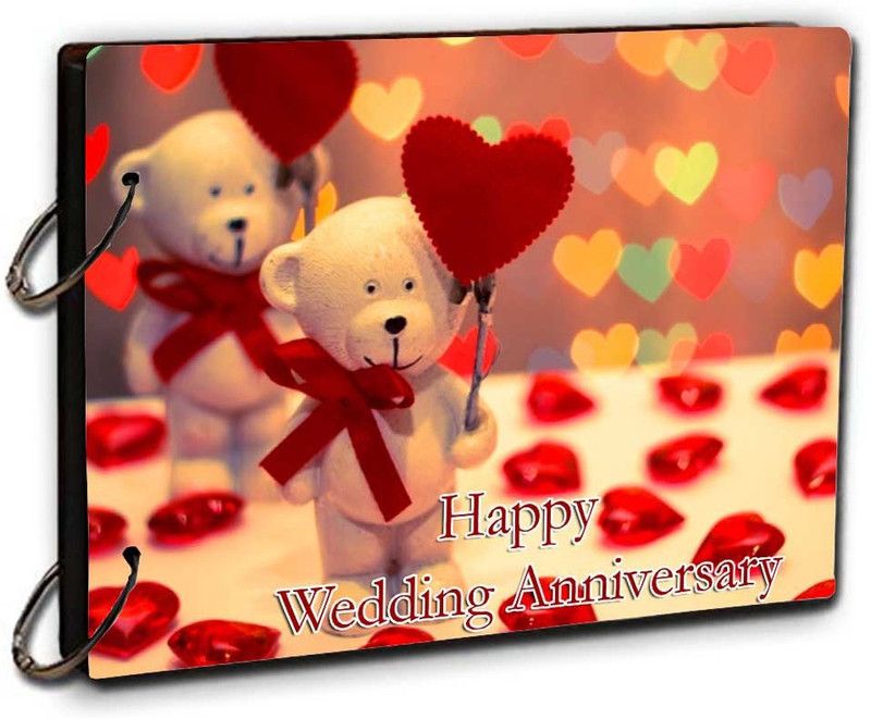 DECOR Production MDF Scrapbook Memory Book, Photo Album for Memories, Gifting Purpose for Friends, Love, Kids etc_42 Album  (Photo Size Supported: 4X6 inch, 5x5 inch, 5x7 inch)