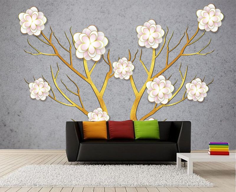 All Your Design Floral & Botanical Multicolor Wallpaper  (91 cm x 121 cm)