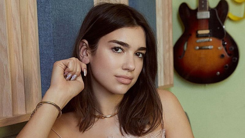 dua lipa Paper Print  (18 inch X 12 inch)