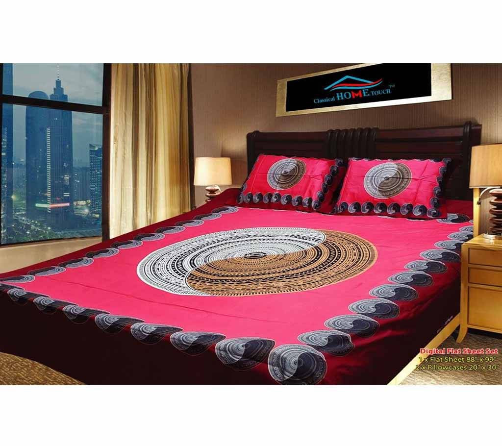 : Panel Bed Sheet - Light Red - 36 (1) - ANJ
