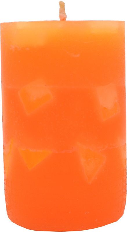 conifer C003 Candle  (Orange, Pack of 1)