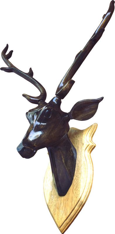 BK. ART & CRAFTS Decorative Showpiece - 47 cm  (Wood, Multicolor)