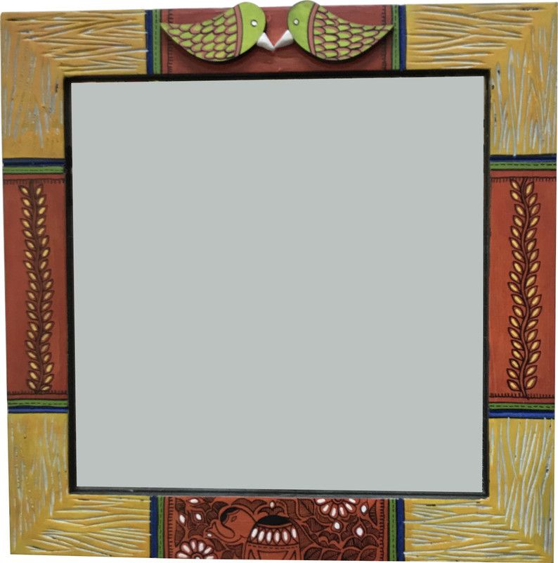 AAKRITI ART CREATIONS AAC-41-23-04 Decorative Mirror  (Square)