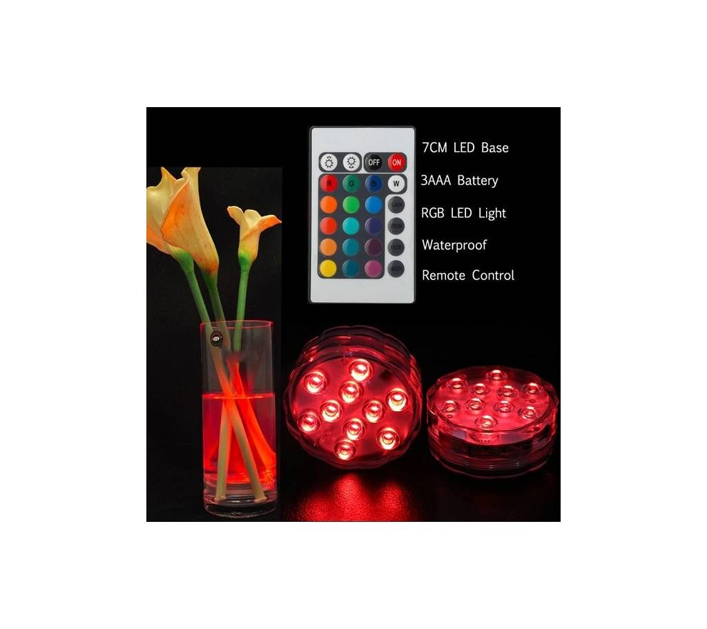 RGB Submersible LED Lights,Remote Controlled