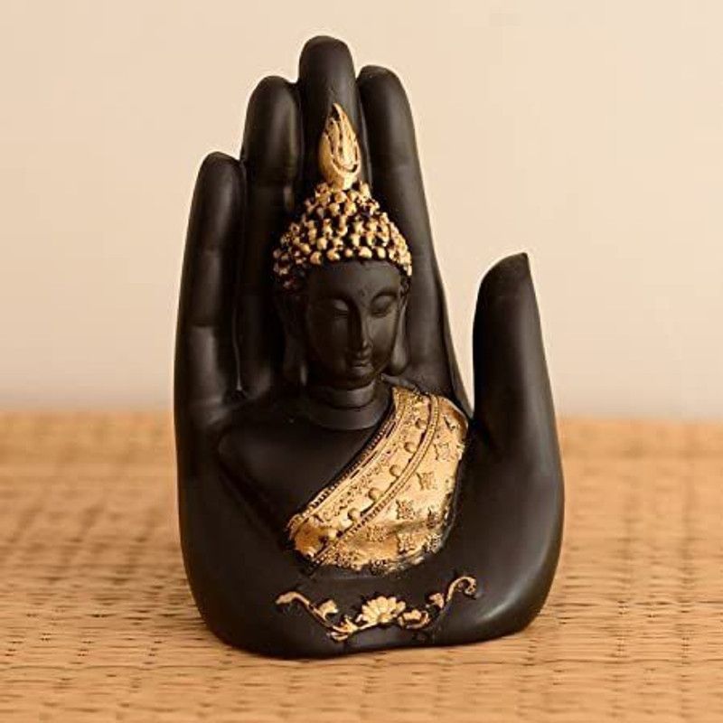 adrikaa Decorative Showpiece - 6 cm  (Polyresin, Black)