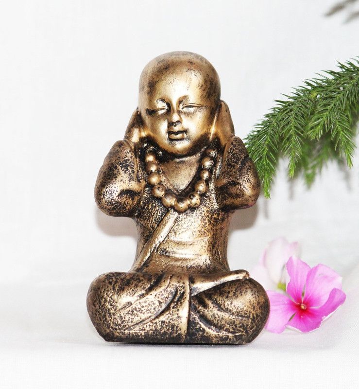 arnv Handcraft Feng Shui Lucky Laughing Buddha Showpiece for Good Luck and money|Gift Decorative Showpiece - 12.7 cm  (Polyresin, Multicolor)