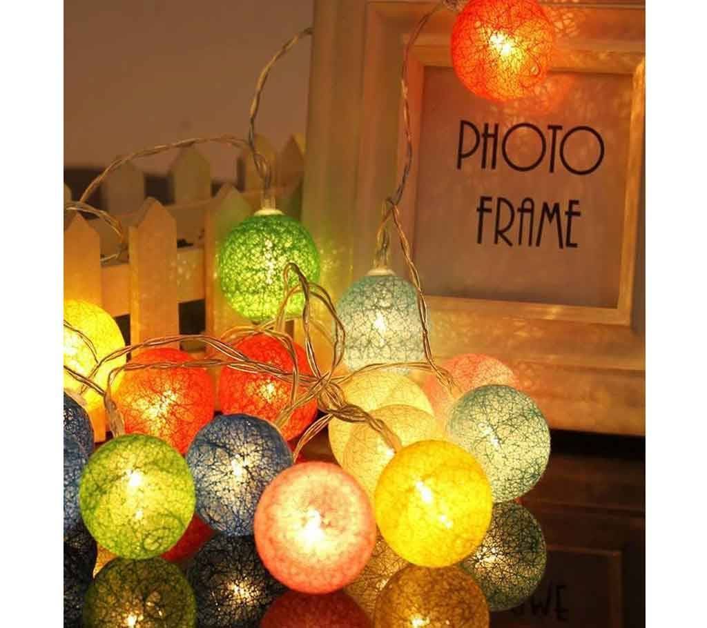 Led Cotton Ball Lights-20 piece