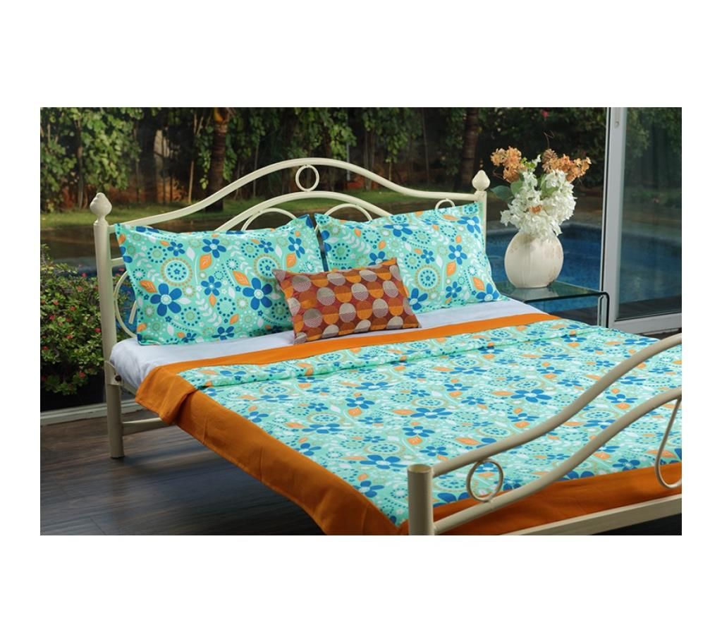 MultiColored Floral Indian Ethnic Single Bedsheet by Ivoryniche