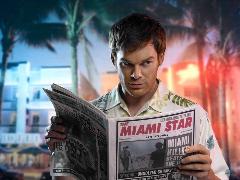 Poster Tv Show Dexter sl1540 (Plastic Large Wall Poster, 36x24 Inches, Multicolor) Fine Art Print  (24 inch X 36 inch, Rolled)