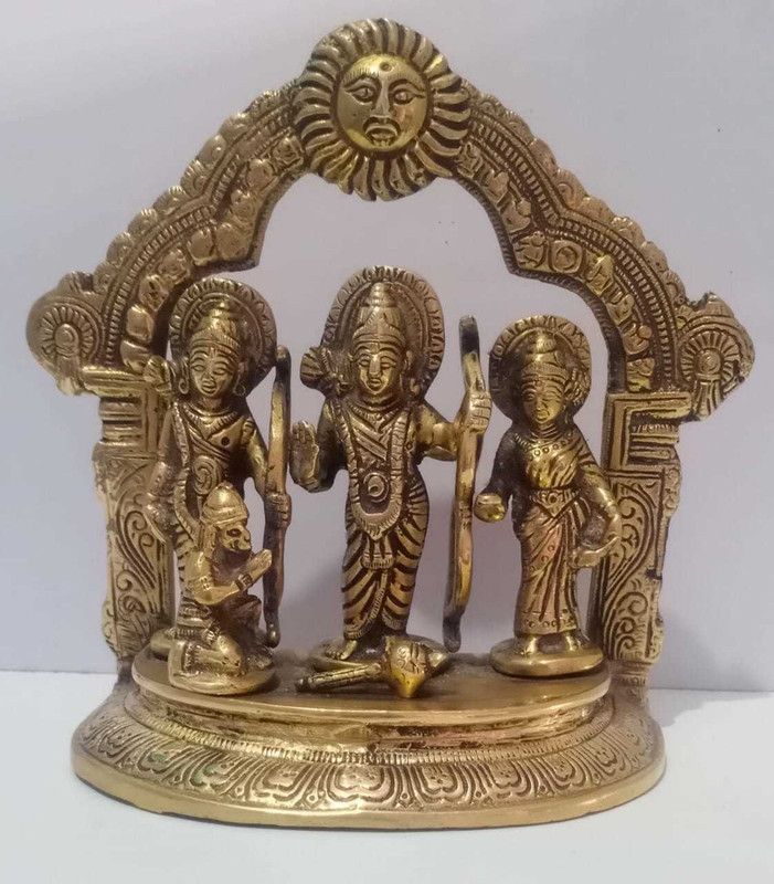 Bajrangi Industries Decorative Showpiece - 18 cm  (Brass, Yellow)