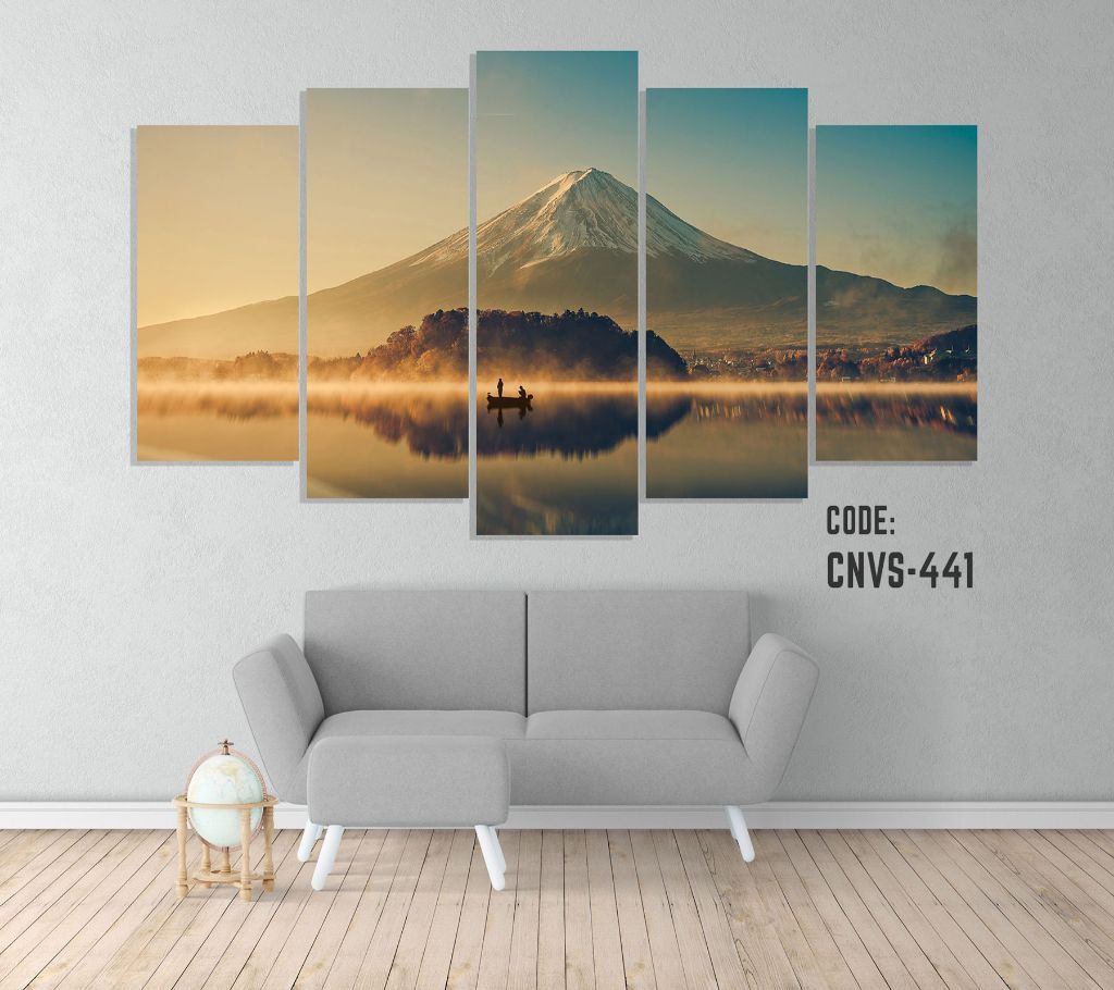 CNVS-441 Gery Mountain Wall Canvas Art Prints 96 inch x 48 inch