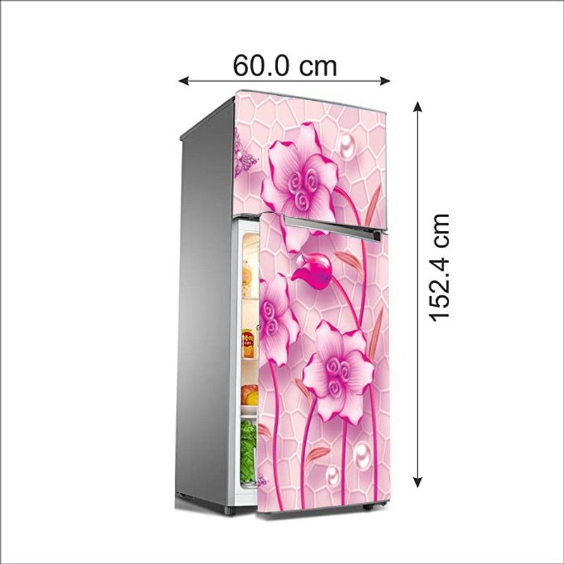 ALL DECORATIVE DESIGN Floral & Botanical Pink Wallpaper  (60 cm x 160 cm)