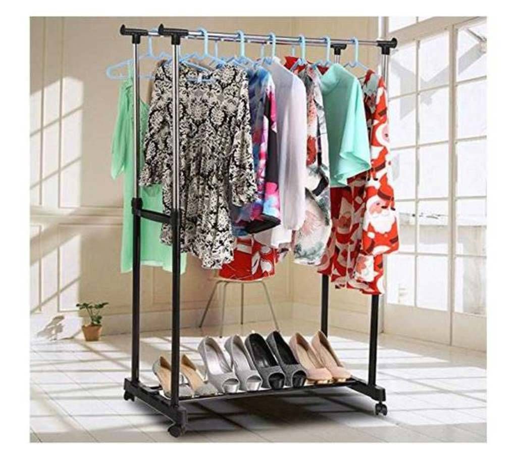Double Layer Cloth Hanging Stand