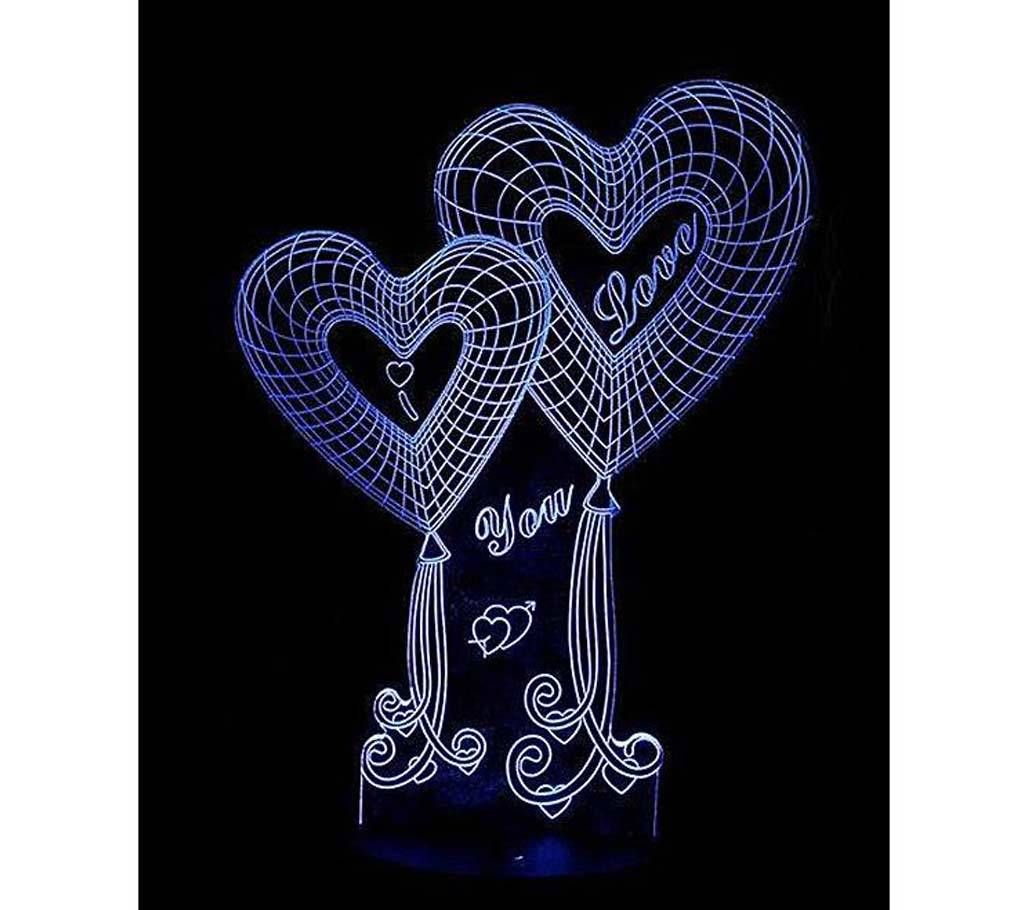 I Love You Ballon- Creative 3d Visualization Lamp