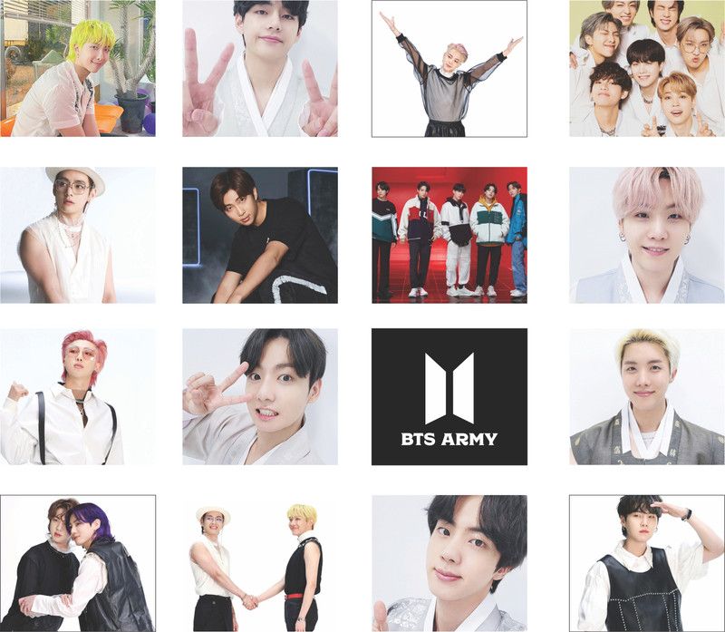 Twinster BTS Photo Postcard, Fine Art Print HD Post Card, Package of 32 Pieces Paper Print  (3.5 inch X 4 inch)