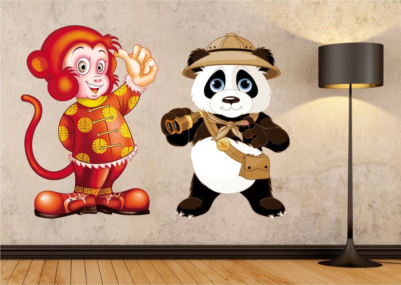 BALKRISHNA WALL STICKER 76 cm TEDDY BEER Self Adhesive Sticker  (Pack of 1)