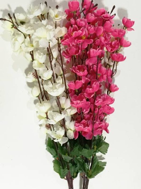 uc Artificial Flower Multicolor Orchids Artificial Flower  (3.3 inch, Pack of 1, Flower Bunch)