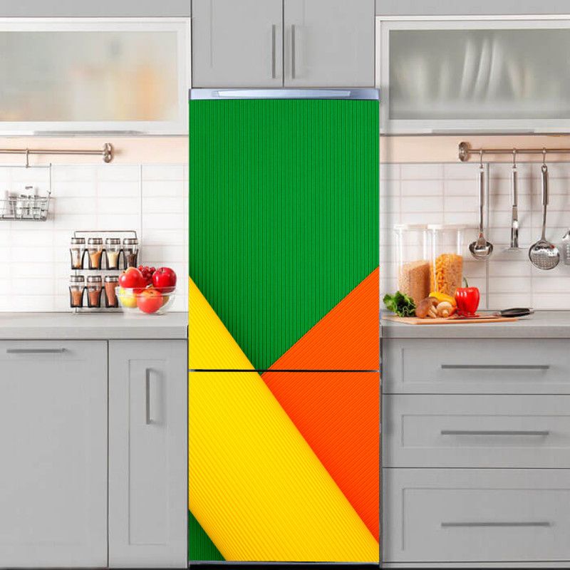 K2A Studio 60 cm orange angle geometry mathematics colorfulness Self Adhesive Sticker  (Pack of 1)