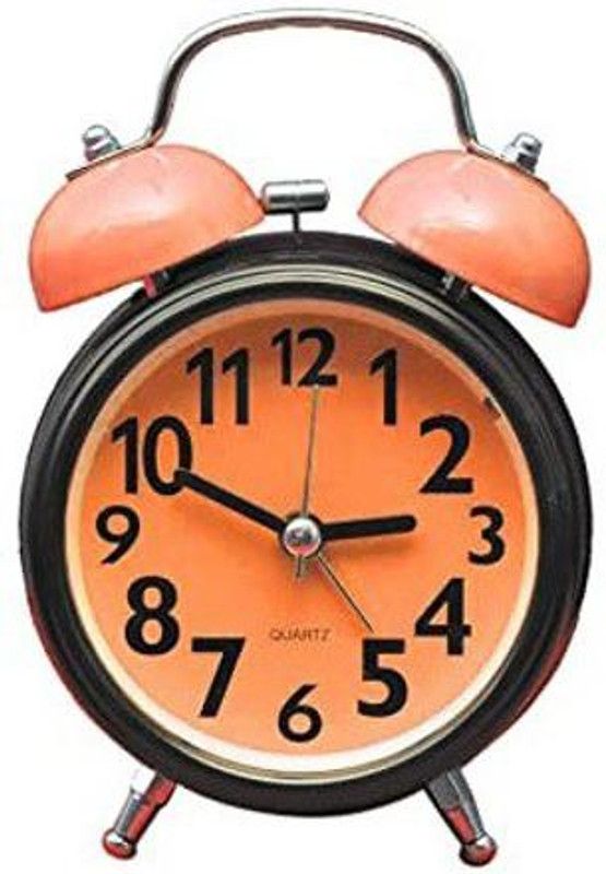 PaxMore Analog Black, Orange Clock