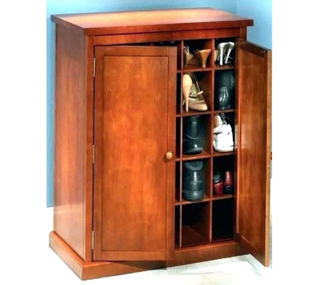 OAK+MEHOGANI WOODEN SHOE RACK