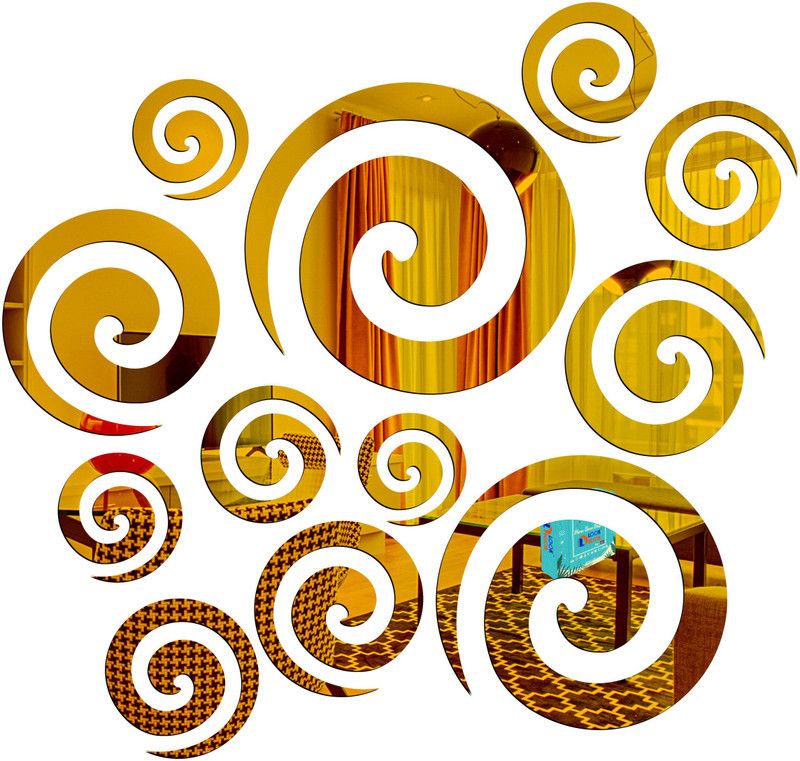 LOOK DECOR 45 cm B2B-LD-407 Self Adhesive Sticker  (Pack of 12)