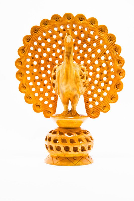 nv zone Decorative Showpiece - 15.5 cm  (Wood, Brown)