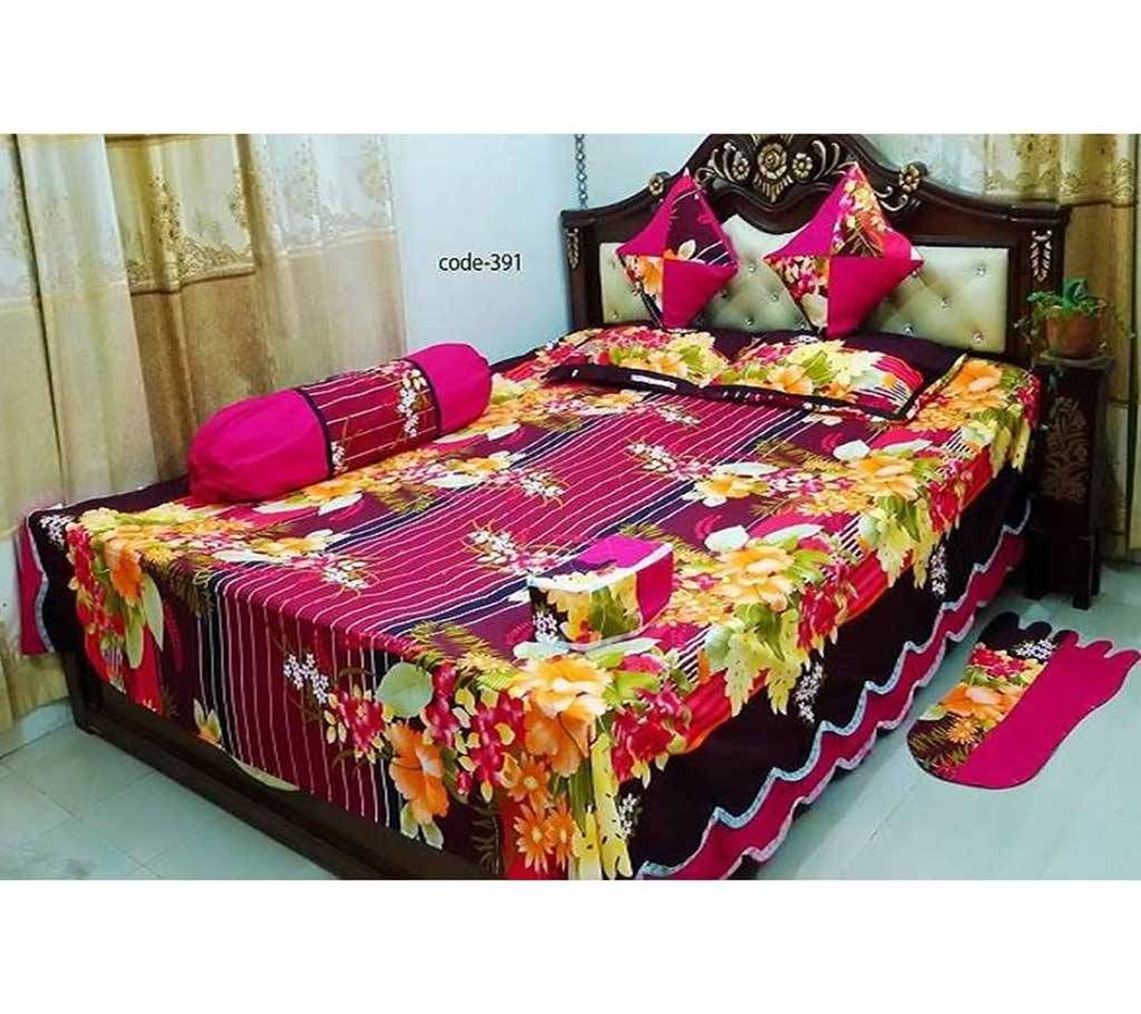 8 Piece Double Size Bed sheet 391