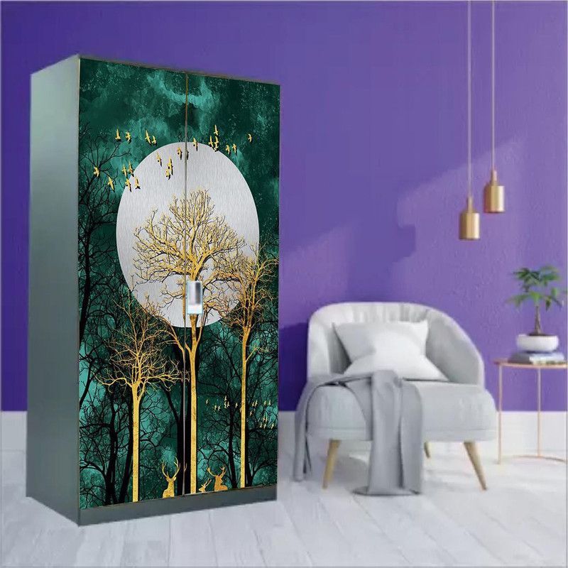 AY FASHION 121.92 cm Self Adhesive Decorative Self Adhesive Wallpaper Wall Sticker for Almirah/Wardrobe_AST_05 Self Adhesive Sticker  (Pack of 1)