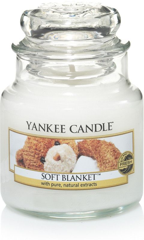 Yankee Candle Classic Small Jar Soft Blanket Candle  (White, Pack of 1)