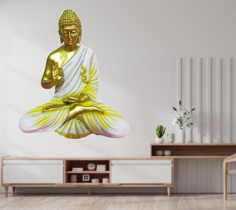 Prime Home Decor 60 cm Decotrative Goddess Wall Sticker(Multicolor PVC Vinyl) Self Adhesive Sticker  (Pack of 1)