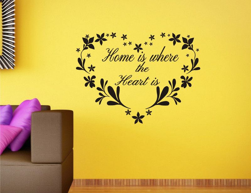 WALL GURU 79.59 cm Love Hearts Quote Wall Decal And Sticker Size(79*59)Cm Self Adhesive Sticker  (Pack of 1)