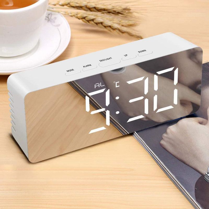 foax Digital White Clock
