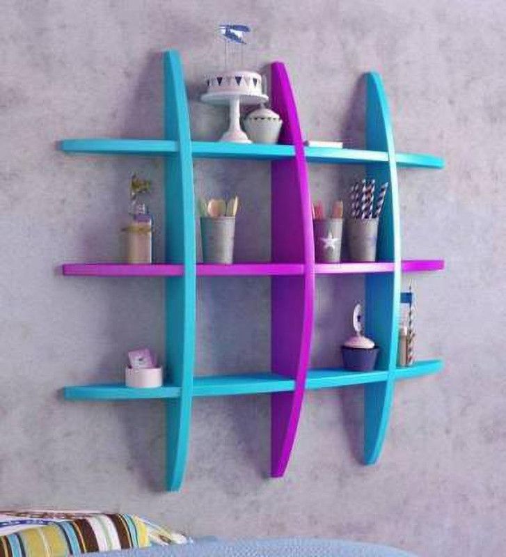 Antique Villa World MDF (Medium Density Fiber) Wall Shelf  (Number of Shelves - 6, Multicolor)