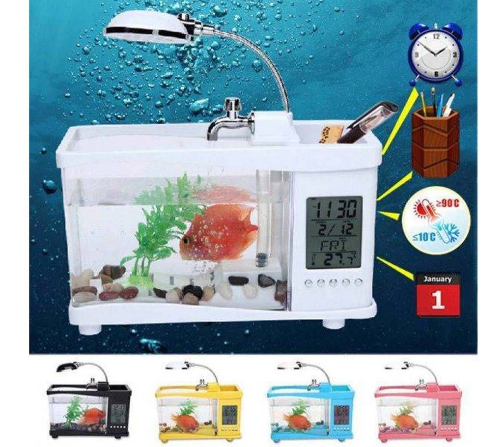 Mini USB Aquarium LCD Fish Tank