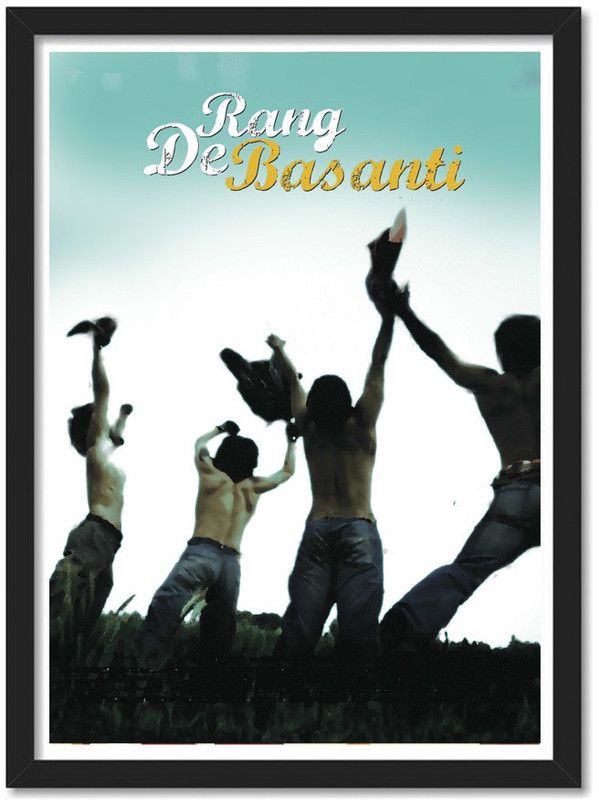 Rang De Basanti framed Poster for Room & Office(10x13 inch,Framed) Paper Print  (13 inch X 10 inch, Framed)