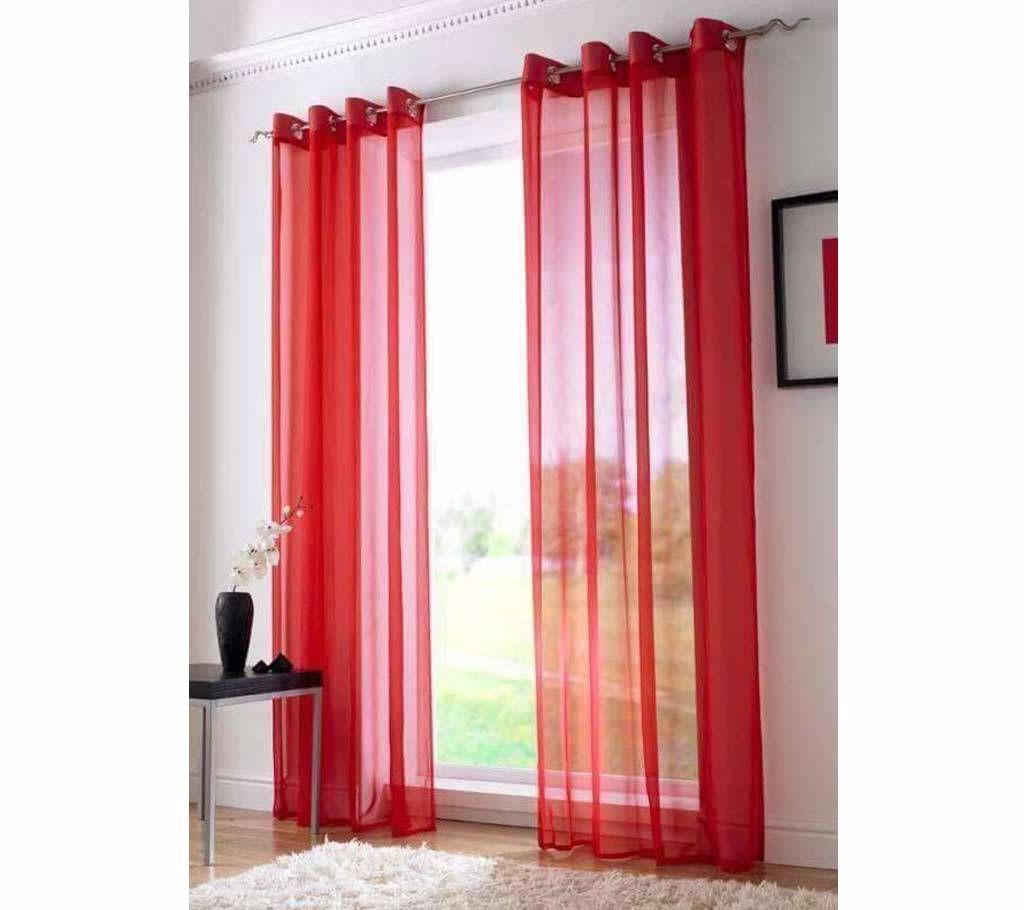 Colorful Georgette Curtain - 3 Pieces Set
