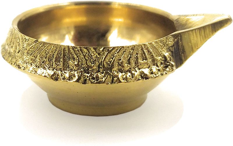 shinde exports Brass (Pack of 6) Table Diya  (Height: 0.78 inch)