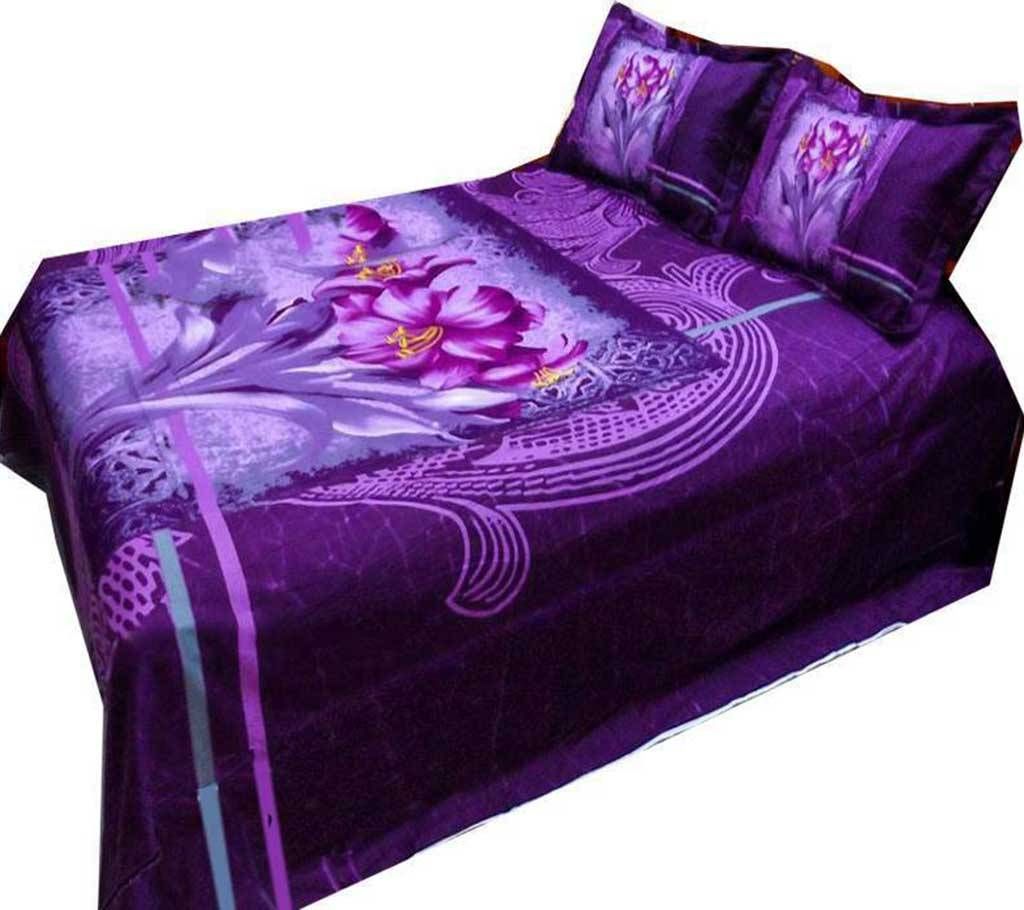 Home Tex panel cotton double size bed sheet set 