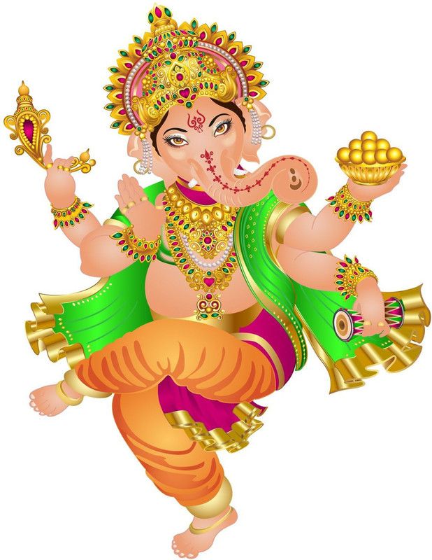 Khatwal Enterprises 60 cm Lord shree ganesha pvc vinyl multicolor decorative wall sticker for wall decoration size : 60 Cm X 41 Cm Self Adhesive Sticker  (Pack of 1)